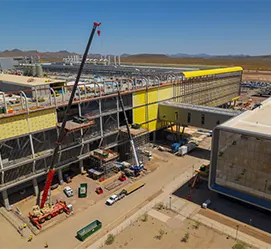 Large industrial project supported by outsourced procurement services and vendor management in Arizona.