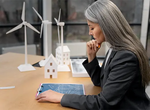 Sustainable procurement manager in Arizona focusing on renewable energy sourcing and responsible supplier selection.