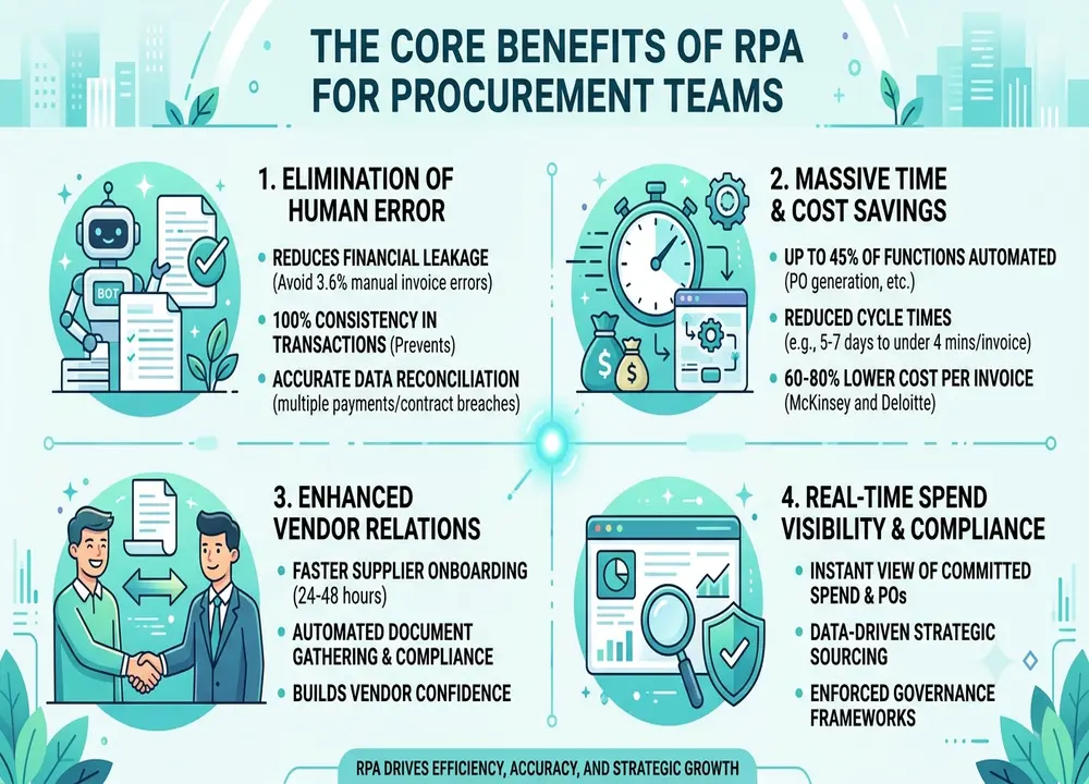The Core Benefits of RPA for Procurement Teams
